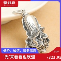 S99 foot silver retro Thai silver cabbage Baicai fortune lucky men and women necklace pendant pendant