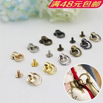 DIY handmade high-grade accessories with ring nipple mouth gold packaging chain artifact with ring screw connection buckle adhesive hook