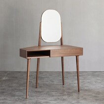 Black Walnut Nordic dressing table Simple modern solid wood makeup table small apartment cherry wood ins bedroom dressing table
