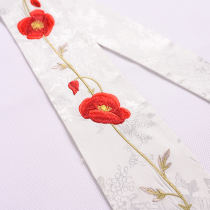 Chi Xia: Drunk breeze ribbon collection original improvement Hanfu womens embroidery accessories Ming Joker Chinese style