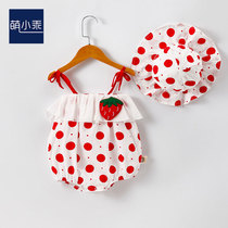 Baby clothesSummer net red thin connecting suit Princess HardclothesBaby girls lovely summer dress