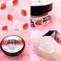After applying you are a strawberry Russian VITA MILK Strawberry Milk Body Milk 250ml