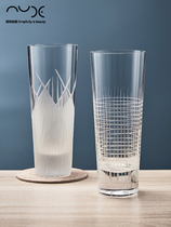 European imported NUDE hand-carved transparent crystal glass cup beer cup home multifunctional drink cup