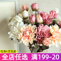 INS Wind Fake Flower Dry Burning Small Liflower Emulation Flower Pendulum Pieces Decoration Photo Props Tabletop Dry Flower Furnishing