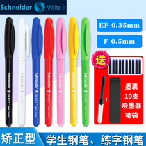 Schneider Schneider fountain pen BK402 Grade 3 primary school student fine tip replaceable ink sac ink gall practice pen