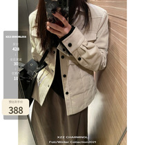 Xzz Charmingl Hooded Duvet Shirt Woman Spring Autumn Design Sensation Little Crowdblouse Duvet Jacket jacket