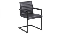 American leisure dining chair industrial wind negotiation chair bench iron retro backrest restaurant sales department metal leather chair