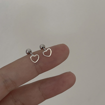 Sleeping without picking up the ear nail Screw Buckle Ear Bone Earrings Tonbody 925 Pure Silver 100 Hitch A Little Loving Ear Accessories Woman