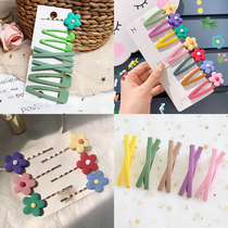 ins Hyuna with net red hairclip clip headdress Mori fairy simple side hair card student bbclip