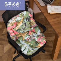 American printed cushion cushion integrated surrounding seat cushion Home Office cushion thickened and comfortable double-sided waist cushion