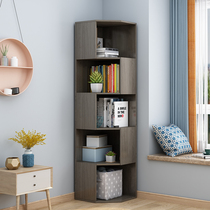 Corner cabinet corner cabinet triangle living room Nordic simple home floor rack bedroom fan-shaped corner side cabinet
