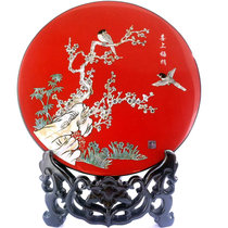Yangzhou Lacquerware Ornaments Cultural Gifts Send Foreigner Company Souvenirs Flat Grinding Luodian Crafts Support Customization