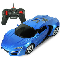 Forward toy car orange Blue Large remote control car sports car car light model back wireless boy children