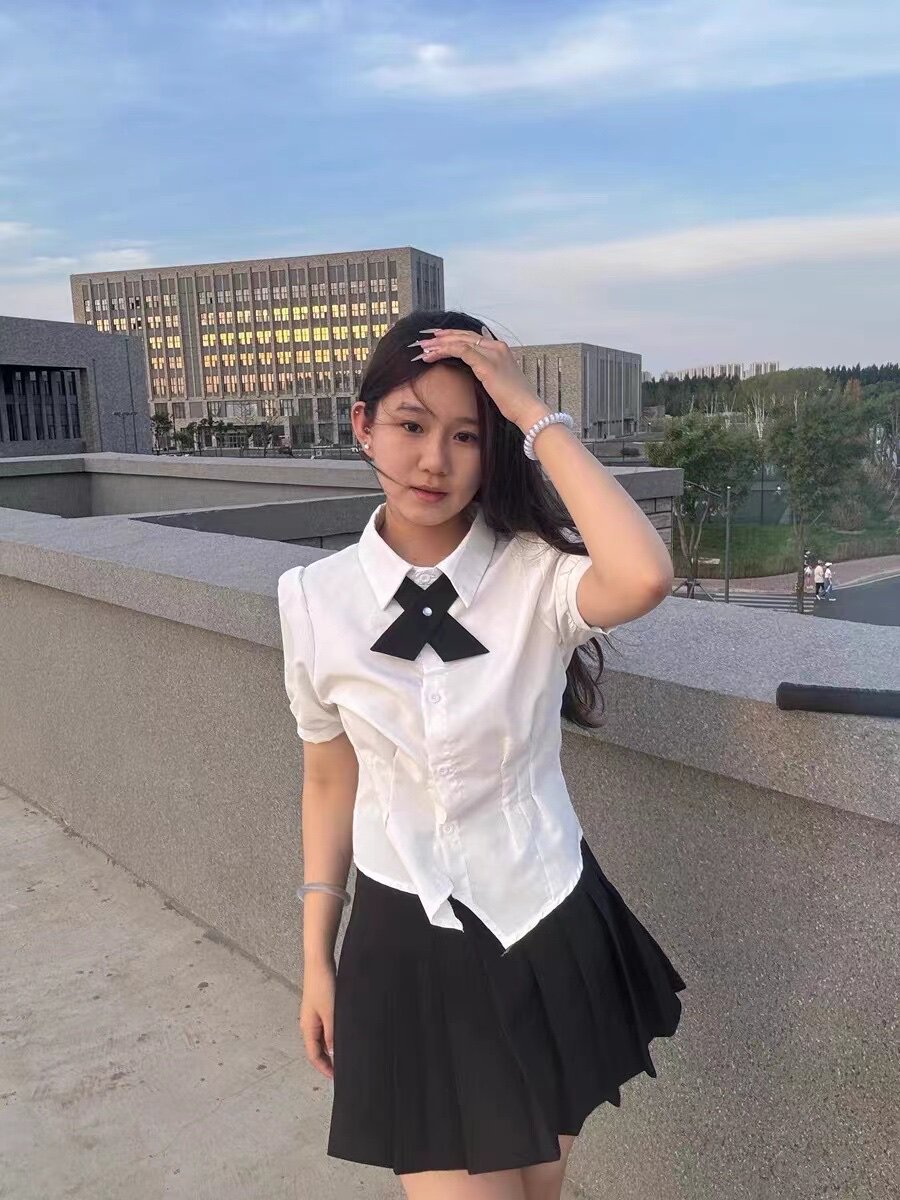 俏卡萱灰色高腰百褶裙A字短裙显瘦遮肉高个子专属显高版型 JK风百搭减龄