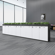 Office furniture partition cabinet Composition flower groove cabinet short cabinet storage documents information cabinet Table side side cabinet for flowers and flowers and pots