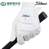 Titleist golf Gloves Men Perma-Soft Lamb Leather Gloves Single Gloves Green Dream