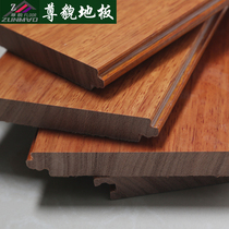 Zunmeng lock floor Pure solid wood floor Floor heating Fan Longan pineapple grid Oak floor Asian pear teak floor