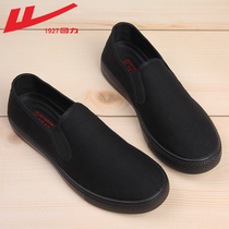 Pull back mens shoes 2021 spring new canvas shoes womens lazy shoes mens pedal leisure old Beijing cloth shoes men