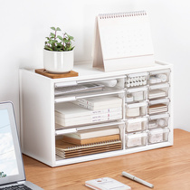 Japanese desktop small drawer storage box transparent sundries finishing box office desk stationery lockers