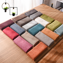 Plain sofa fabric thickened linen cotton linen solid color dustproof old coarse cloth linen tablecloth handmade diy