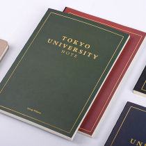 Tokyo University notebook square book A4 horizontal line version class notes hot stamping version college students study book efficient notes memory method notepad thickened grid book postgraduate entrance examination notebook thickened