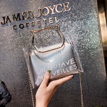 Summer mini transparent small bag women 2019 New Tide jelly chain shoulder bag Korean version of wild shoulder bag women