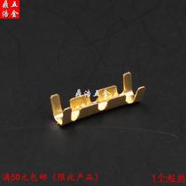 Terminal connector crimping buckle terminal U-shaped copper wire buckle double quick connection and wire buckle Poly wire middle butt terminal