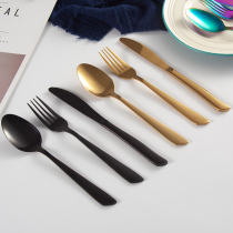 Nordic stainless steel western tableware Girl heart ins wind net Red Bull row knife fork spoon three-piece set household fork wmf