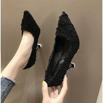 High heels womens stiletto shoes female students Korean version of the new pointed toe all-match girls small shoes