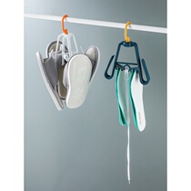  Outdoor balcony shoe rack shoe rack household hanging shoe rack shoe rack hook outdoor sandal rack artifact