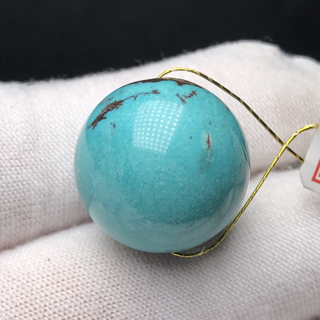 Boutique High Porcelain Green Pine Stone Round Pearl 18 3mm Scattered Beads Single Beads