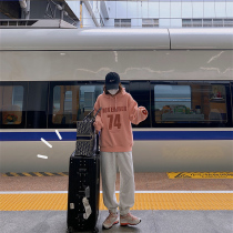 Seven4lee long legs cool cover sports pants womens loose bunch feet autumn and winter thick slim Joker casual pants