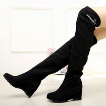 Boots womens over-the-knee sexy skinny leg stretch boots High boots Womens autumn boots Inner height-increasing womens boots Single boots High-heeled womens shoes