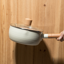 Japanese style snow pan non-stick pan Japanese wheat rice stone milk pot household cooking instant noodles small cooking pot hot milk gas small pot