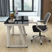 Solid simple modern tempered glass computer desk desktop home desk simple learning desk writing desk