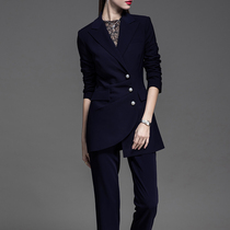 Womens professional wear autumn temperament goddess Fan suit fashion high-end business dress womens suit suit overalls