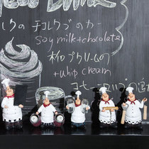 Fans makeup retro chef function restaurant desktop ornaments Nordic home Bar Cafe living room decorations