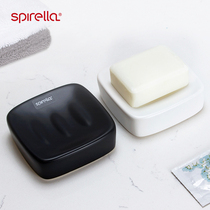 Swiss SPIRELLA household ceramic soap box light luxury fashion drain toilet non-perforated soap box dish tray