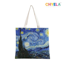 Master Salute Van Gogh oil painting masterpiece derivatives art gallery cloth bag environmental protection Bag tote bag bag electric head AD