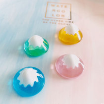 marimo seaweed ball ecological bottle ornaments and wind pure handmade glass Mount Fuji Four Seasons Imperial Japanese micro landscape