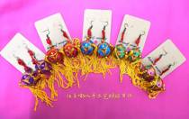 Guangxi Jingxi old State style pure handmade hydrangea earrings accessories fashion new earrings retro small beep