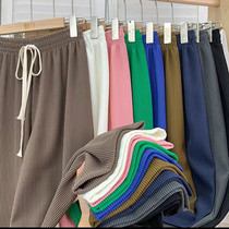 Spring autumn new pendant Snake Bone Tattoo PANTS WOMAN STRAIGHT DRUM HIGH WAIST LONG PANTS CASUAL CONSPICUOUSLY SLIM DRAG UNDERPANTS WITH PUMPING ROPE
