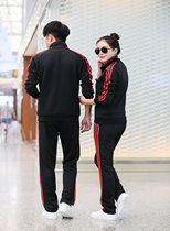 New light board badminton suit set autumn and winter mens and womens long sleeve table tennis suit group purchase customization