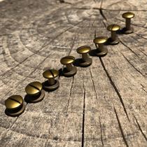 Bronze belt screw buckle I-shaped nail screw Notebook screw International standard pure copper