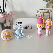 MOMOKO Beauty Less Female Warriors incense Gypsum Ins water Soldiers Moon Car changing body load Wind Clip Perfume customizable