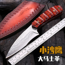 Night walker straight knife High hardness sharp portable knife Outdoor camping wilderness survival knife One-piece steel small straight knife