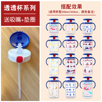 New Richell childrens transparent cup straw Training cup straw accessories original replacement nozzle