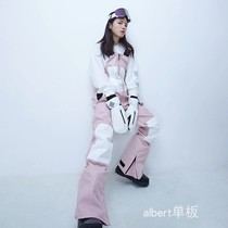 pomt bib pants Snowboard bib ski bib pants Knee-length skinny legs omt pink bib pants
