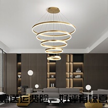 Living room chandelier compound building with empty leaping floor staircase lights Nordic restaurant light luxury lights designer office lamps