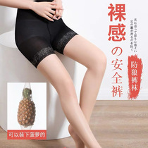 Anti-wolf underpants sock children One-in-one big code steel wire thin-and-velvety velvety and beautiful legs sexy